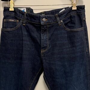 Boss Men's Deep Indigo Straight Jeans